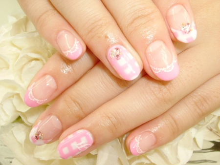 ★ラブリーチェックネイル★