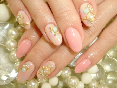 ◆ペインティングビジューネイル◆