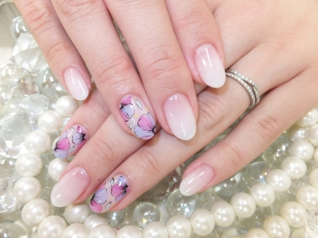 ◇バカンスフラワーネイル◇