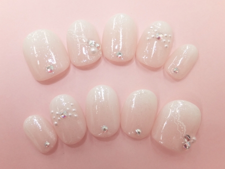 ◇パールリボンネイル◇