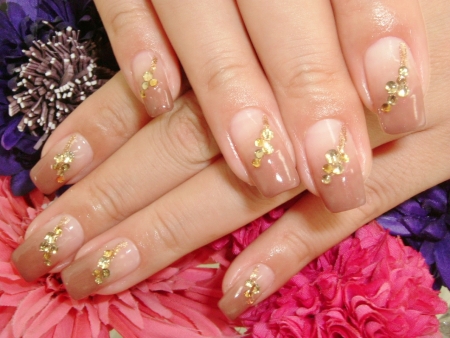 ◆レディブラウングラデネイル◆